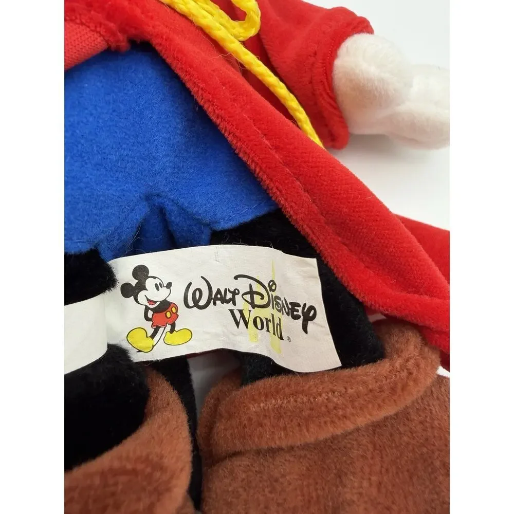 Walt Disney World Mickey Mouse Plush Wizard Fantasia Sorcerer Stuffed Animal Toy